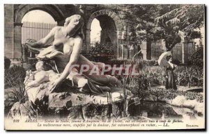 Old Postcard Arles statue of Niobe Women & # 39Amphion king of Thebes