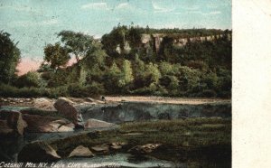 Vintage Postcard 1908 Eagle Cliff Austin's Glen Catskill Mts. New York NY