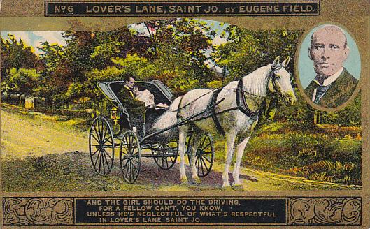 Eugene Field Lover's Lane St Jo Card No 6