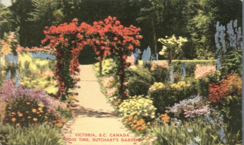 Rose Time at Butchart's Gardens - Flowers - Victoria BC British Columbia, Canada