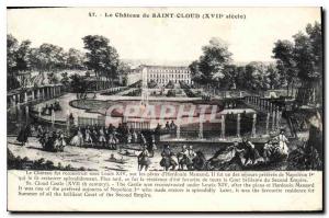 Postcard Old Chateau of Saint Cloud