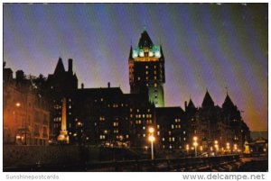 Canada Chateau Frontenac At Night Quebec