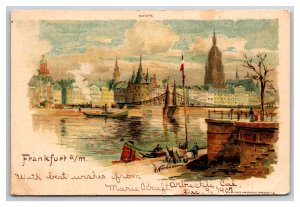 Ships in Port Hafen Port of Hamberg Hamburg Germany DB Postcard V23