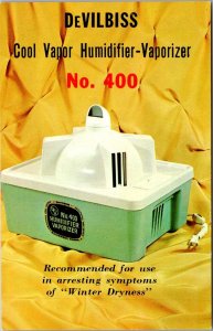 Advertising, DeVilbiss Humidifier-Vaporizer Vintage Postcard Q64