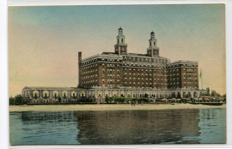 Hotel Chamberlin Old Point Comfort Virginia handcolored postcard