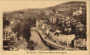 CPA Tulle Pont de la Bascule et les Quais FRANCE (1051485)