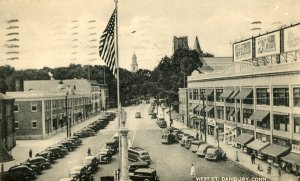 Postcard Early View of West Street in Danbury, CT.   K2