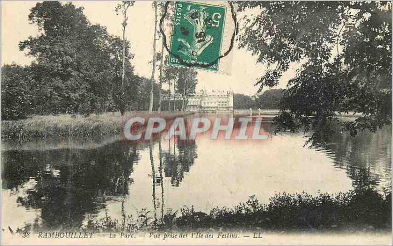 Old Postcard Rambouillet The decision View Park Isle of Treats