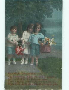 Divided-Back CHILDREN SCENE Great Postcard AA6219