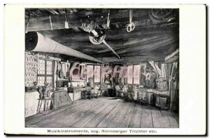 Old Postcard Musikinstrumente so Nurnberger Tricheter Nurnberg