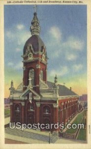 Catholic Cathedral - Kansas City, Missouri MO Postcard