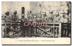 Old Postcard Caveau St Michel De Bordeaux Family Poisoned Skeletons