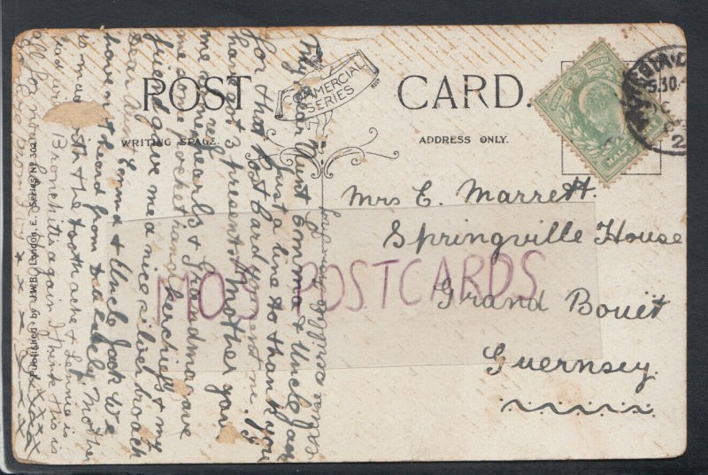 Family History Postcard - Marrett -Springville House,Grand Bouet,Guernsey RF4590