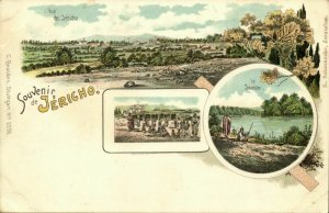 israel palestine, JERICHO, Panorama, Jordan River (1900s) Postcard