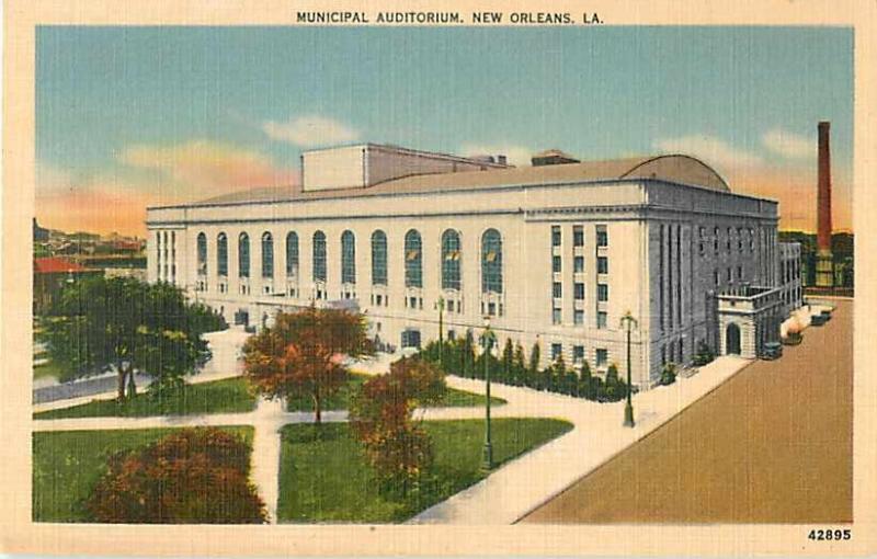 Municipal Auditorium New Orleans, Louisiana LA Linen