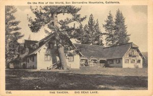 The Tavern BIG BEAR LAKE, CA San Bernardino Mountains c1930s Vintage Postcard