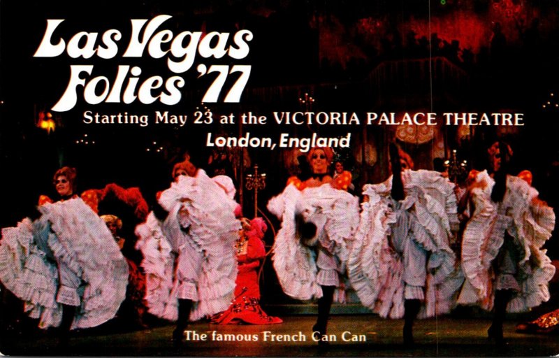 England London Victoria Palace Theatre Las Vegas Follies '77