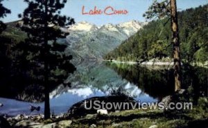 Lake Como in Rocky Mountains, Montana