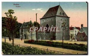 Old Postcard Aachen Ponttor