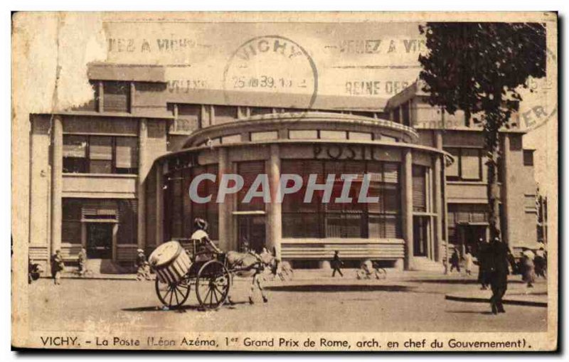 Vichy Old Postcard Post (Léon Azéma 1 Grand Prix de Rome Chief Government)