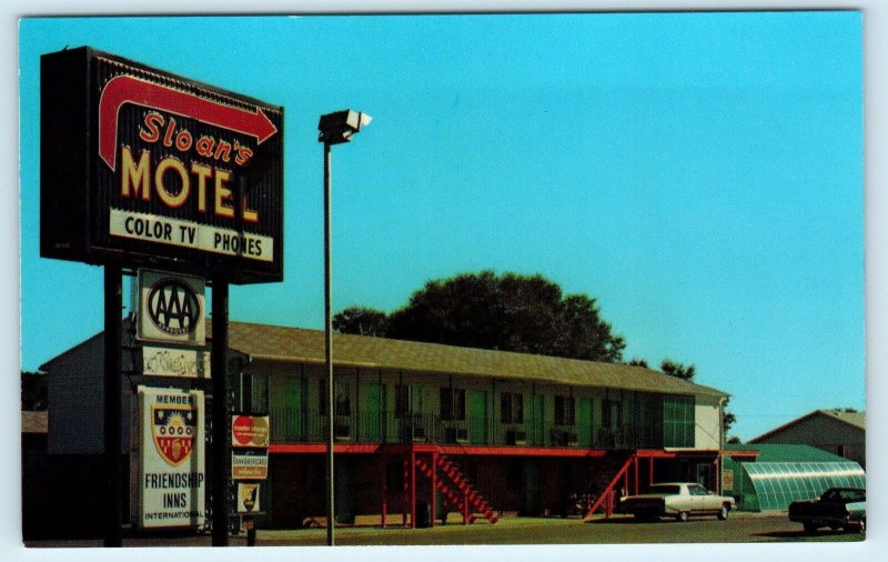 BURLINGTON, CO Colorado  SLOAN'S  MOTEL c1960s & Bonus Matchbook Cover Roadside