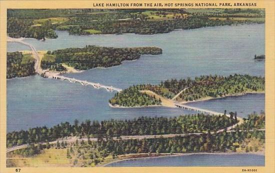 Lake Hamiliton From The Air Hot Springs National Park Arkansas