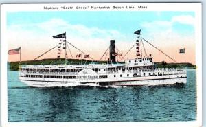 NANTASKET BEACH LINE, Massachusetts MA   Steamer SOUTH SHORE c1920s     Postcard