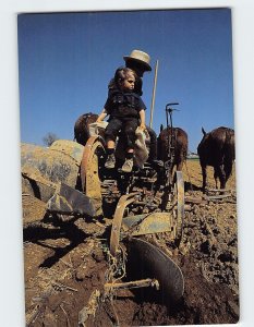 Postcard Amish Farming, Pennsylvania