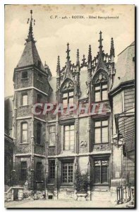 Old Postcard Rouen Hotel Bourgtherould