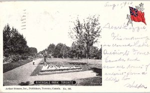 Postcard PARK SCENE Toronto Ontario ON AJ1748