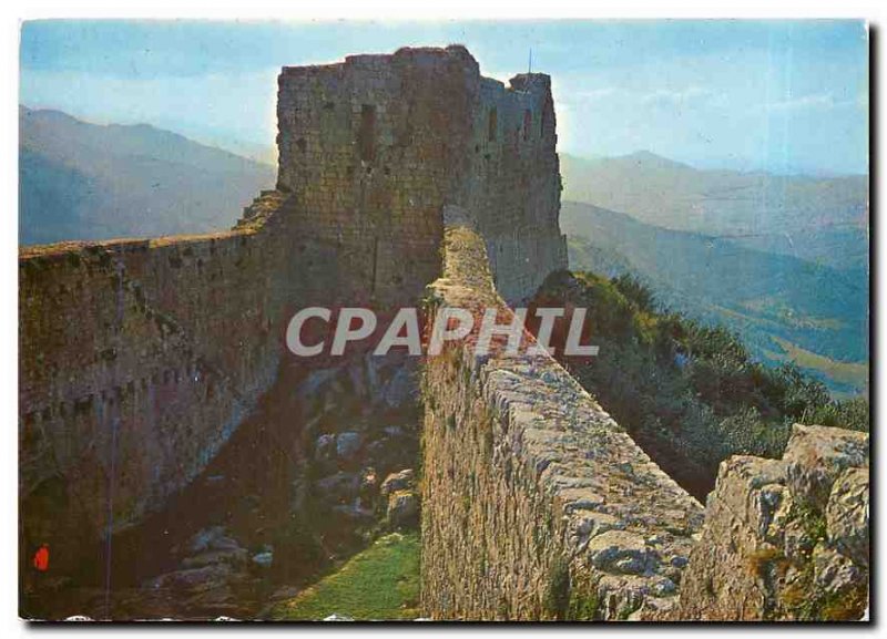 Modern Postcard Chateau de Montsegur Ramparts