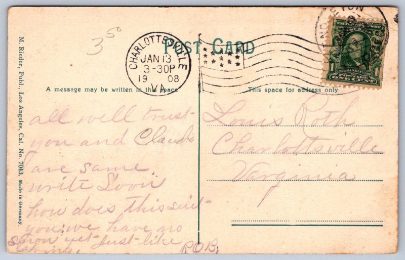 K26/ Pendleton Oregon Postcard c1910 Combined Harvest Scene Farm 400