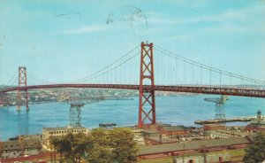 Canada Nova Scotia The Angus L. Macdonald Bridge Vintage Postcard 07.58