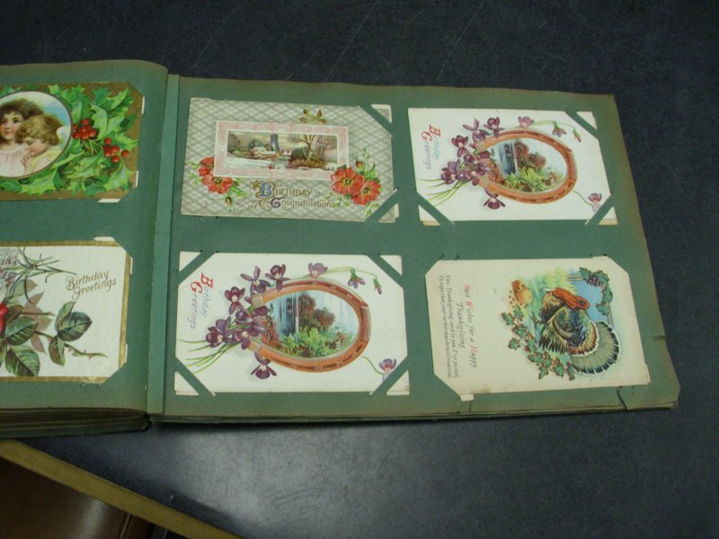 Antique Album of Holidays 296 Cards