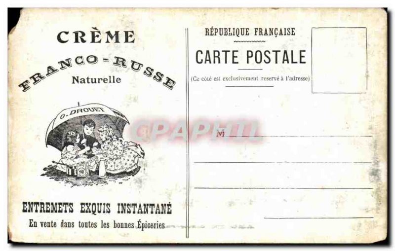 Old Postcard Antelope cervicapra India Advertisement Creme Franco Russian Drouet