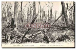 Old Postcard Longpont Fight in the Forest Militaria