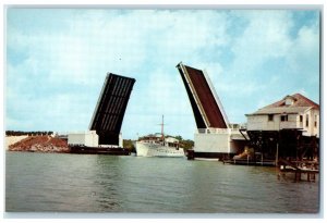 c1960 Jewish Creek Bridge Overseas Highway Key West Florida FL Unposted Postcard