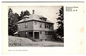 Antique Grammar School Building, Undivided Back, Newton, NH Postcard