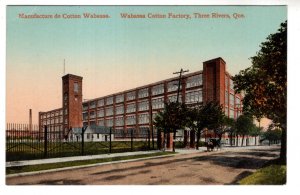 Wabassa Cotton Factory, Three Rivers, Quebec,  Business and Industry