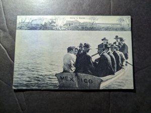 Mint Mexico Postcard People Crossing River Mexican Border