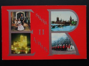 H.M. Queen Elizabeth ll - E.ll R. SILVER JUBILEE c1977 Postcard