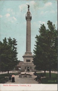 Postcard Battle Monument Trenton NJ 1907