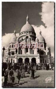 Old Postcard Paris Montmartre Sacre Coeur