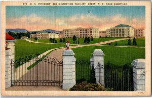 U.S. Veterans Administration Facility Oteen NC Vintage Postcard K33