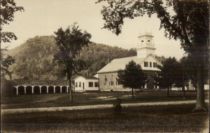 Swanzey NH Church c1910 Real Photo Postcard United States New
