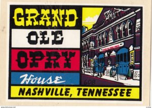 Sticker; GRAND OLD OPRY, Nashville, Tennessee, 1930-40s