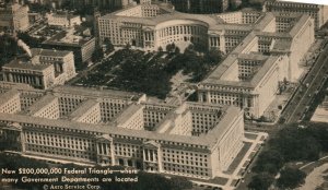 Vintage Postcard Federal Triangle Government Departments Building Washington DC