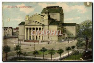 Old Postcard Duisburg Stadttheater