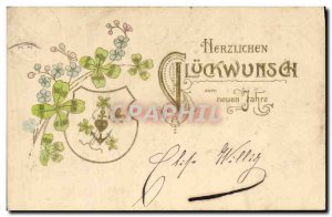 Old Postcard Fantasy Flowers Trefles