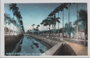 Brazil Rio de Janeiro Canal Do Manque Vintage RPPC C151